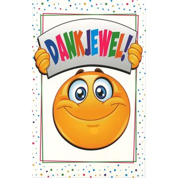 10 Wenskaarten met envelop - Dankjewel