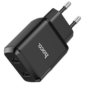 Hoco N7 Dual Port Charger - Zwart