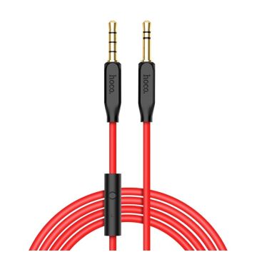 Hoco Aux Braided Audio Cable with Mic (1M)