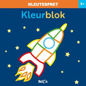 Kleuterpret Kleurblok Raket 3+