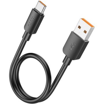 Hoco - 100W USB-C Laadkabel – 0,25 m - Zwart