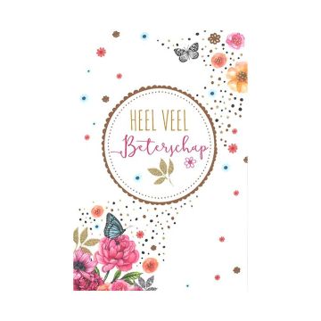 6 Wenskaarten met envelop - Heel veel Beterschap