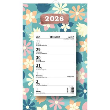 Week scheurkalender 2026 - Zondag