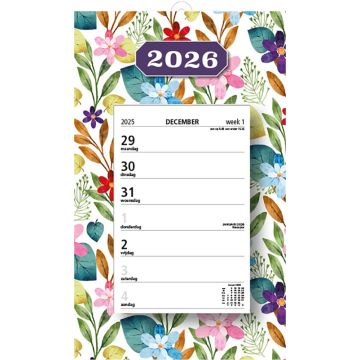 Week scheurkalender 2026 - Maandag