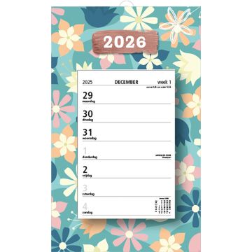 Week scheurkalender 2026 - Maandag