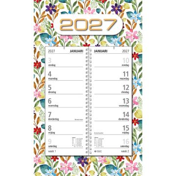 Omlegweekkalender 2027 - Week start op Zondag