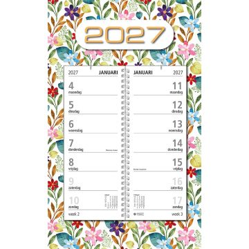 Omlegweekkalender 2027 - Week start op Maandag