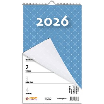 Weekblok met Wire-O-binding 2026 - Maandag