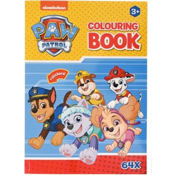 Paw Patrol Kleurboek + stickers – geel - 64x 