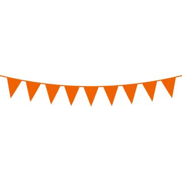 Oranje Vlaggenlijn Effen - 10 meter