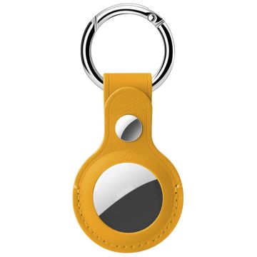 Hoco Protective Leather Keychain for Airtag - Yellow