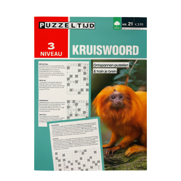 Puzzeltijd Puzzelboek 96 pagina's - Kruiswoord 3*