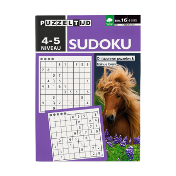 Puzzeltijd Puzzelboek 96 pagina's - Sudoku 4-5*