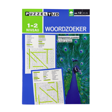 Puzzeltijd Puzzelboek 96 pagina's - Woordzoeker 1-2*