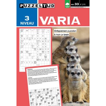 Puzzelsport Puzzelboek 96 pagina's - Varia 3*