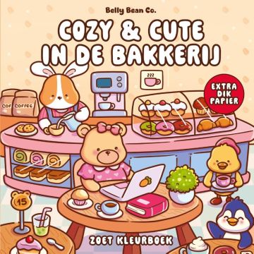 Cozy & cute in de bakkerij - Zoet kleurboek - Belly Bean Co.