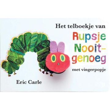 Het telboekje van Rupsje Nooitgenoeg + vingerpop - Eric Carle