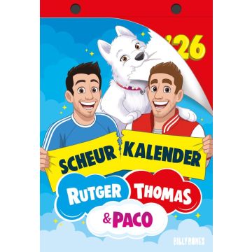 Rutger, Thomas & Paco scheurkalender 2026
