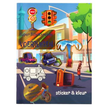 Super schitterende voertuigen - Stickerboek