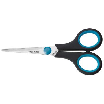 Schaar Westcott Easy Grip 13cm, RVS, Soft Grip