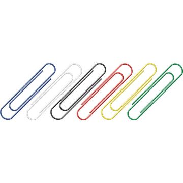 Paperclips Alco 50mm Rond Assorti, Doos 30 Stuks