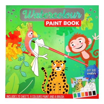 Waterverf Kleurboek - Jungle - Met verf en kwast