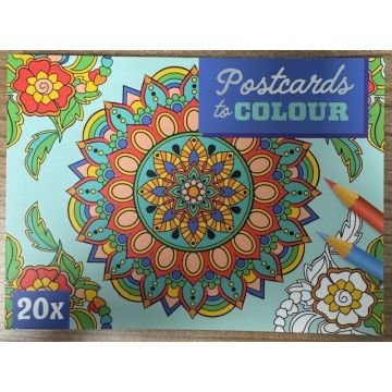 Mandala Wenskaarten om zelf te kleuren - 20 stuks