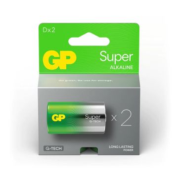 GP Super Alkaline D Mono Batterijen (2-pack)