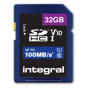 Integral SDHC 32GB V10 UHS-I Geheugenkaart 100 MB/s