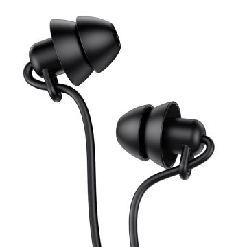 Hoco Mini In-Ear Silicone Sleep Oordopjes 3,5mm - Zwart