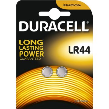 Duracell Alkaline Knoopcel LR44 (2-pack)