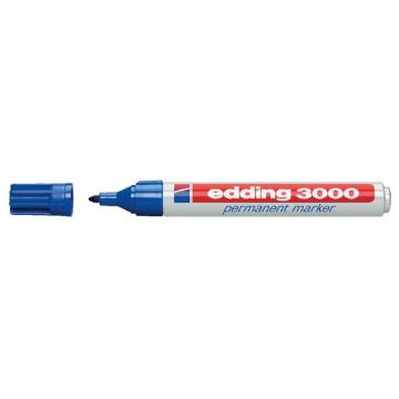 Edding 3000 Permanent Marker Blauw, 1.5-3mm, 10 Stuks