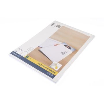 Envelop Raadhuis 229 x 324 mm C4 Akte met Plakstrip Wit 120 gram 25 stuks