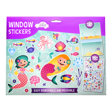Raamstickers - set van 150 stickers - Zee