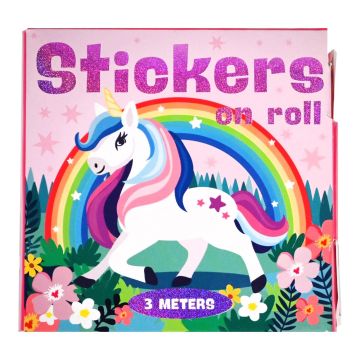 Stickers op rol - Eenhoorn - Beloningsstickers - 3 meter