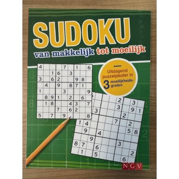 Sudoku van makkelijk naar moeilijk