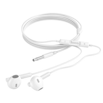 Hoco M64 Earphones with Mic - 3,5mm aux jack 1.2m (White)