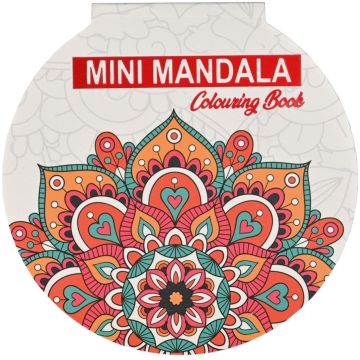 Mini Mandala Kleurboek - Rond - Rood