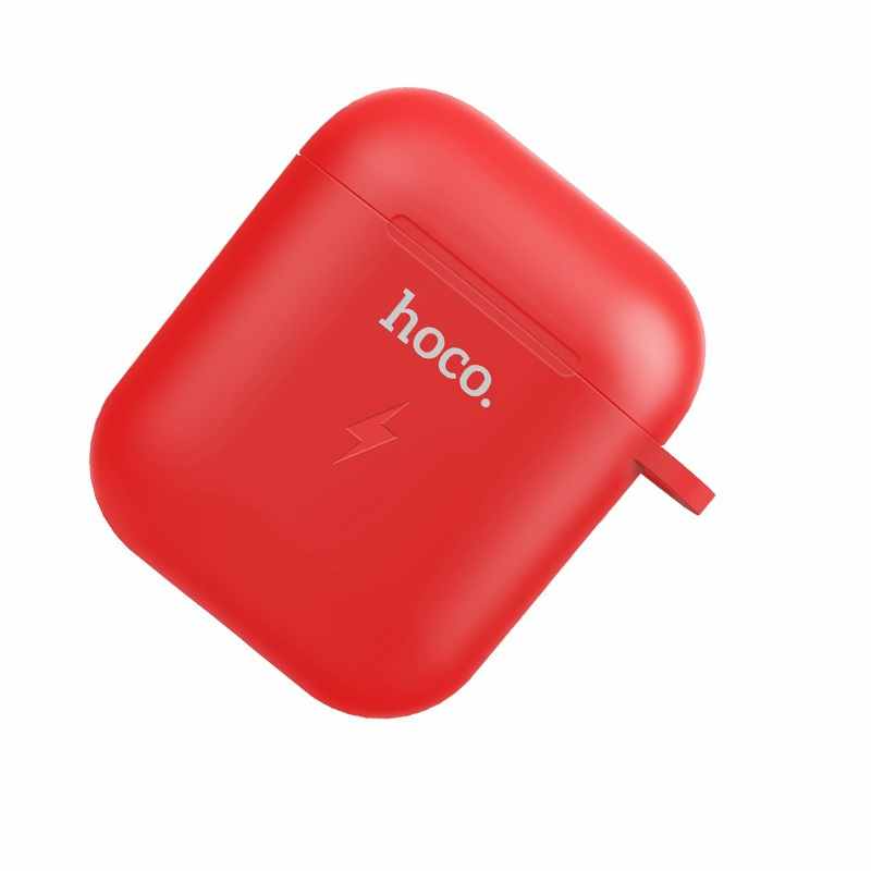 Hoco CW22B Wireless Charging Hoes voor Airpods 1 & 2 - Rood