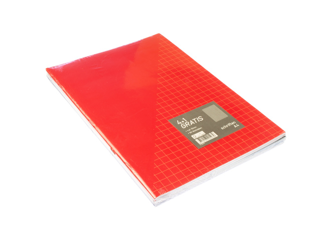 Schrift A4 Kangaro Ruit 10mm Pak à 5 Stuks Assorti Kleuren