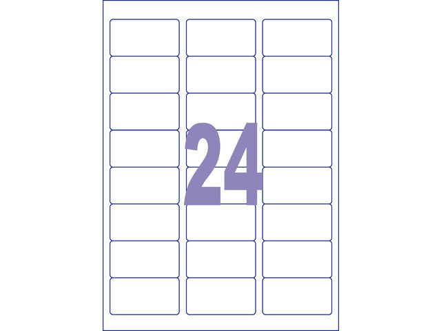 Label Kangaro 63,5 x 33,9 mm 25 Vel 24 Etiketten per Vel
