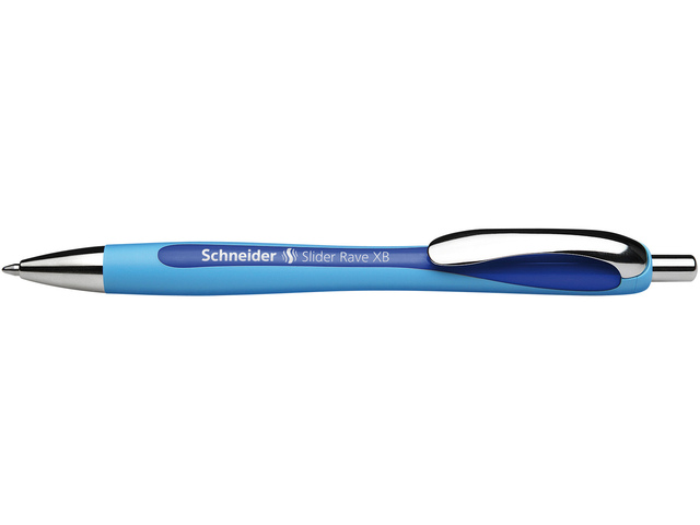 Balpen Schneider Slider Rave XB 1,4mm - Blauw-Donkerblauw