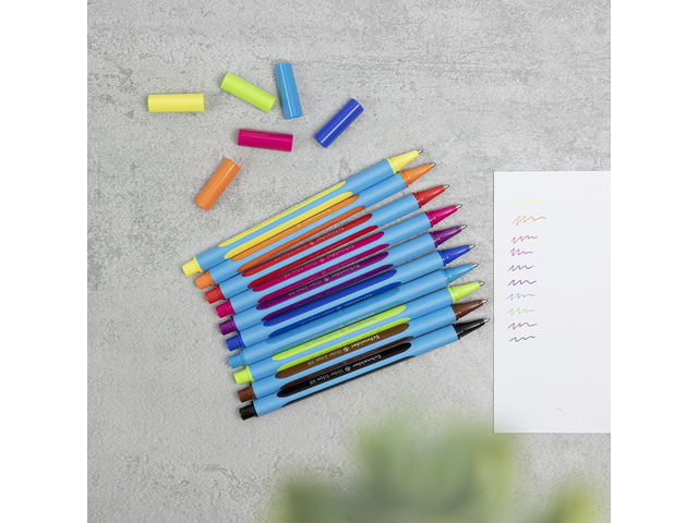 Balpen Schneider Slider Edge XB 1,4mm - Assorti Etui 6 Stuks